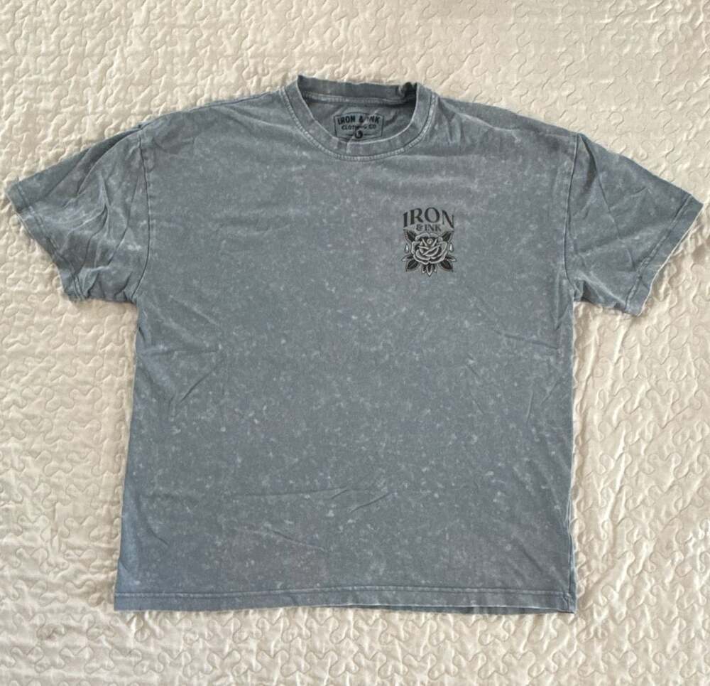 Iron & Ink Clothing Co. Oversize T-Shirt Size L Gray